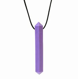 Lavender or purple Krypto-Bite Chew Pendent